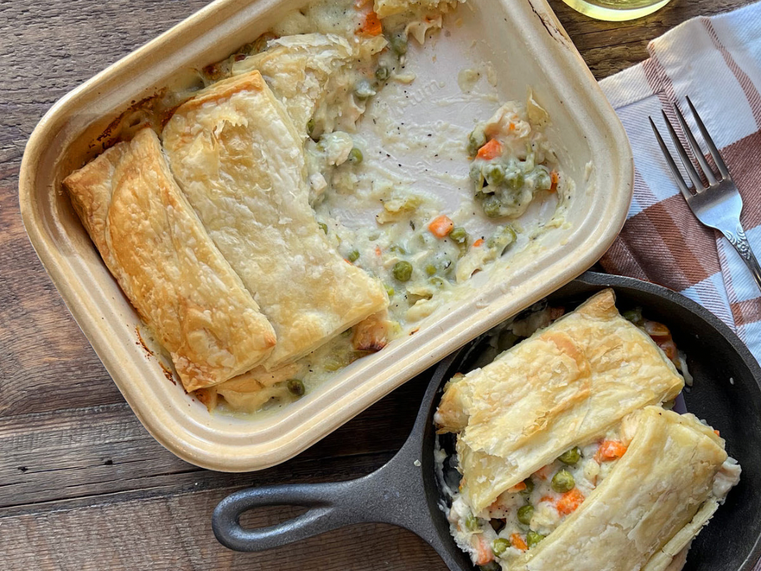 POSTCARD YORKSHIRE CHICKEN POT PIE