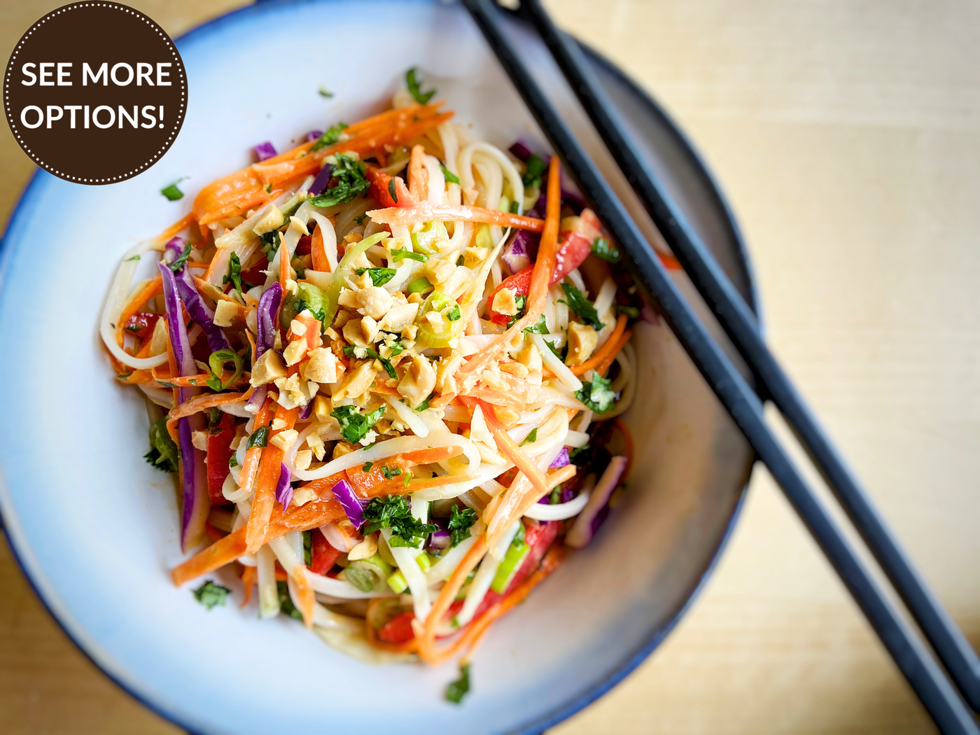 THAI NOODLE SALAD WITH PEANUT DRESSING