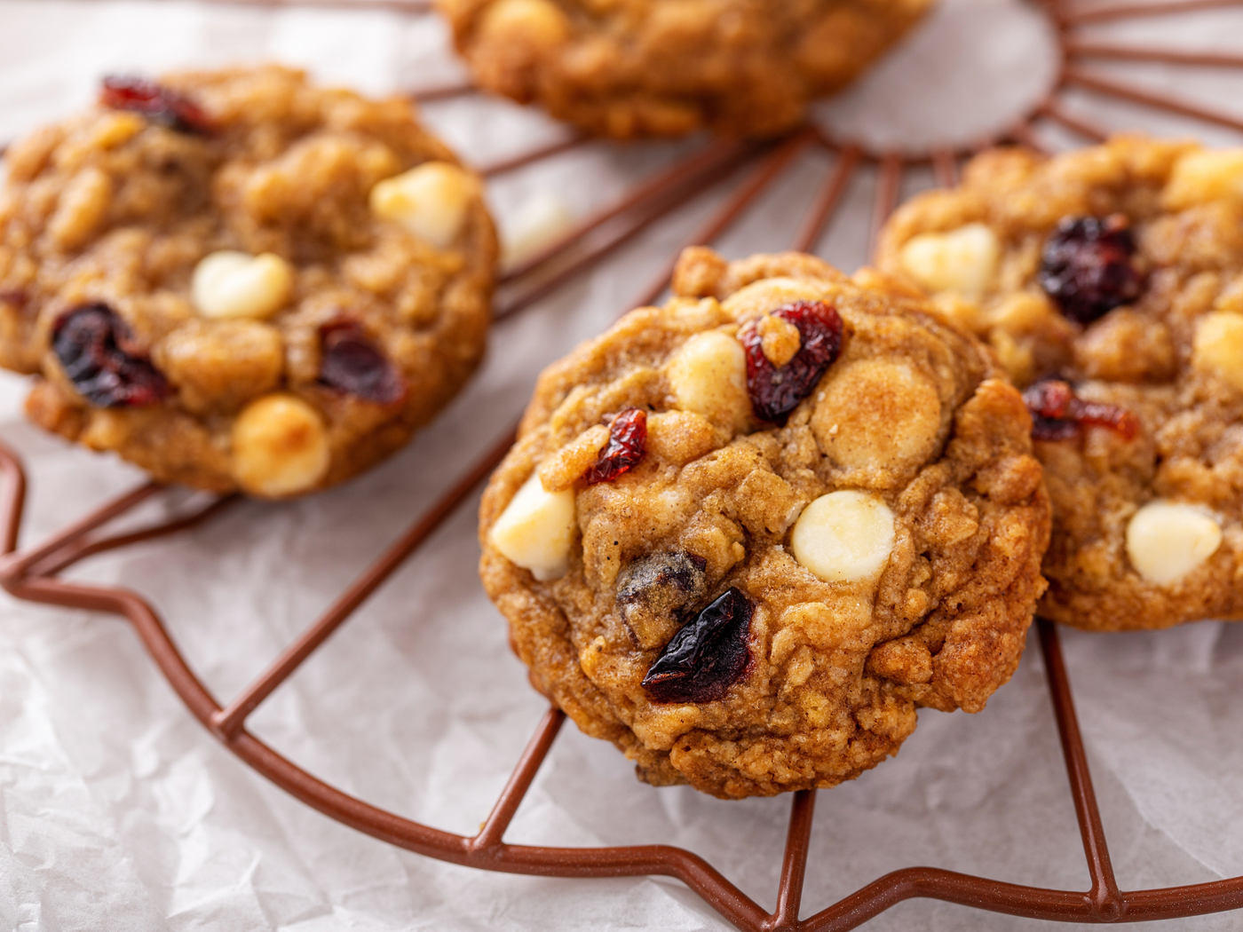 NEW! CRANBERRY OATMEAL WHITE CHOCOLATE COOKIES