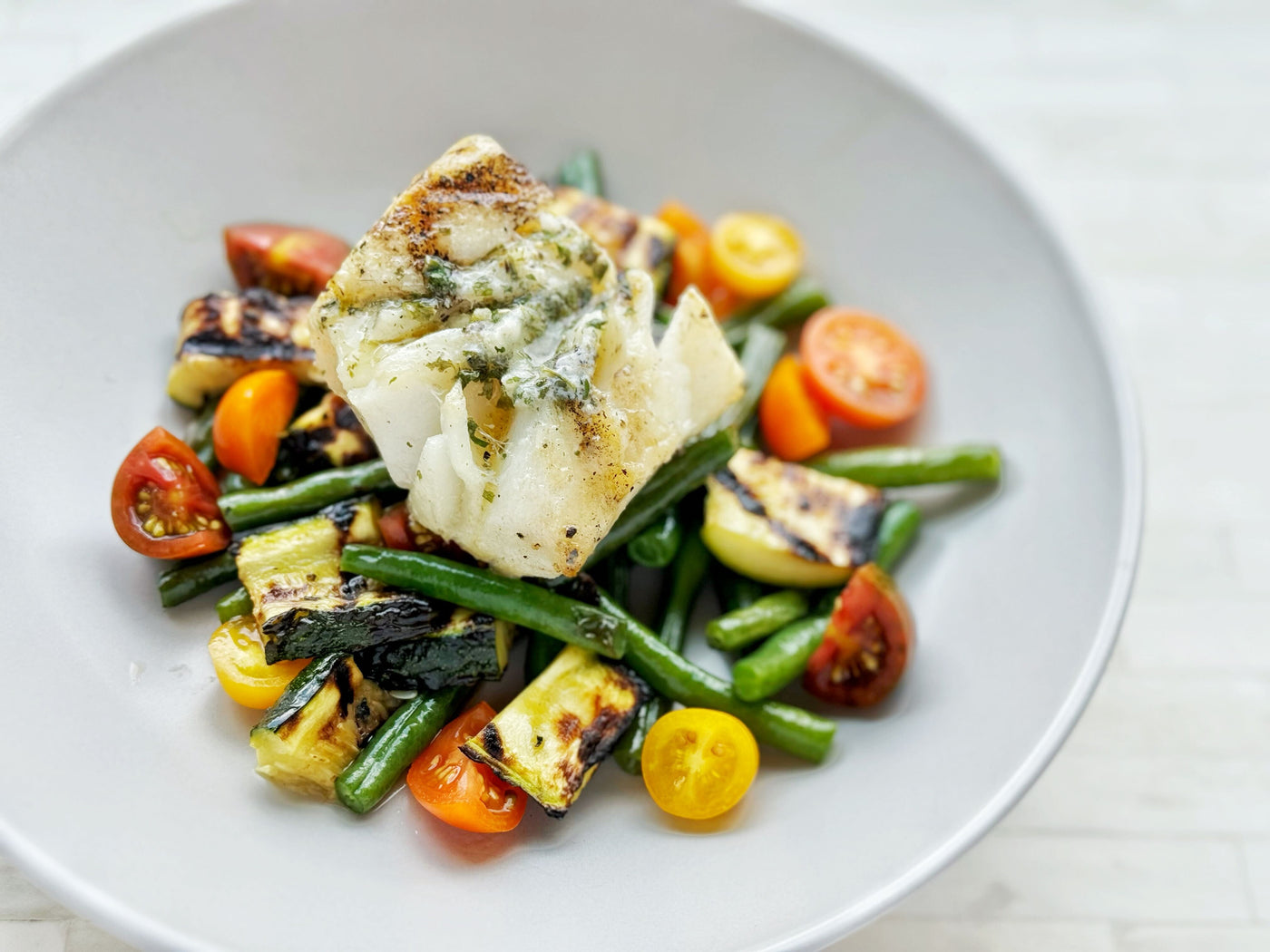 EASY GRILLED GARLIC & LEMON BUTTER COD