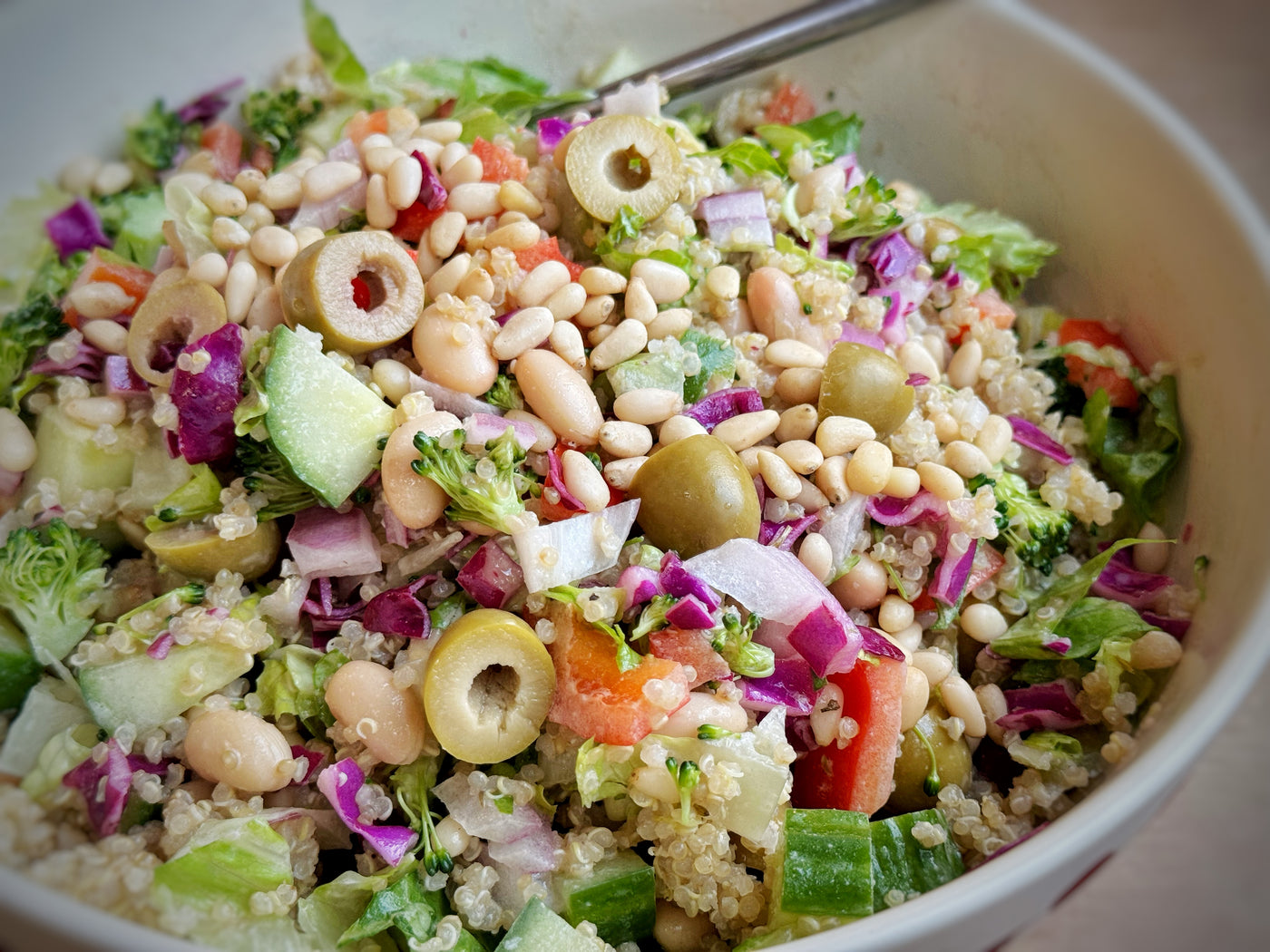 NEW! MARINATED ITALIAN WHITE BEAN MASON JAR SALAD