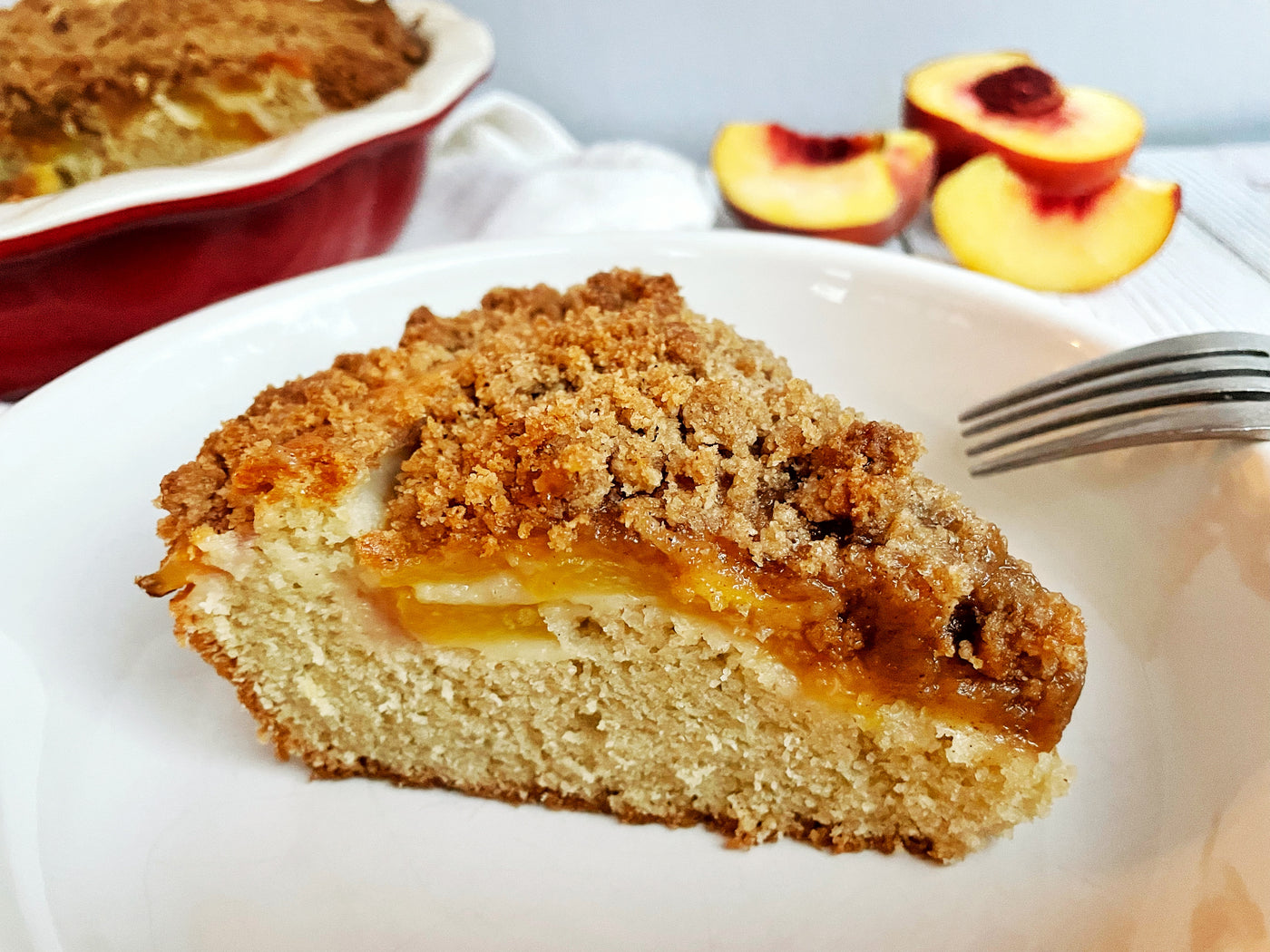 FRESH PEACH COFFEE CAKE