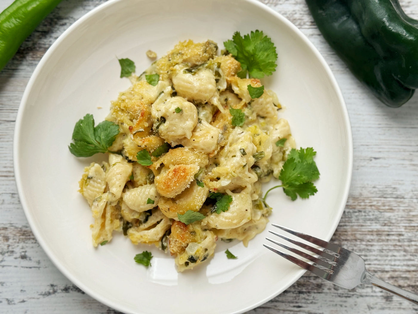 NEW! SOUTHWEST GREEN CHILE MAC & CHEESE