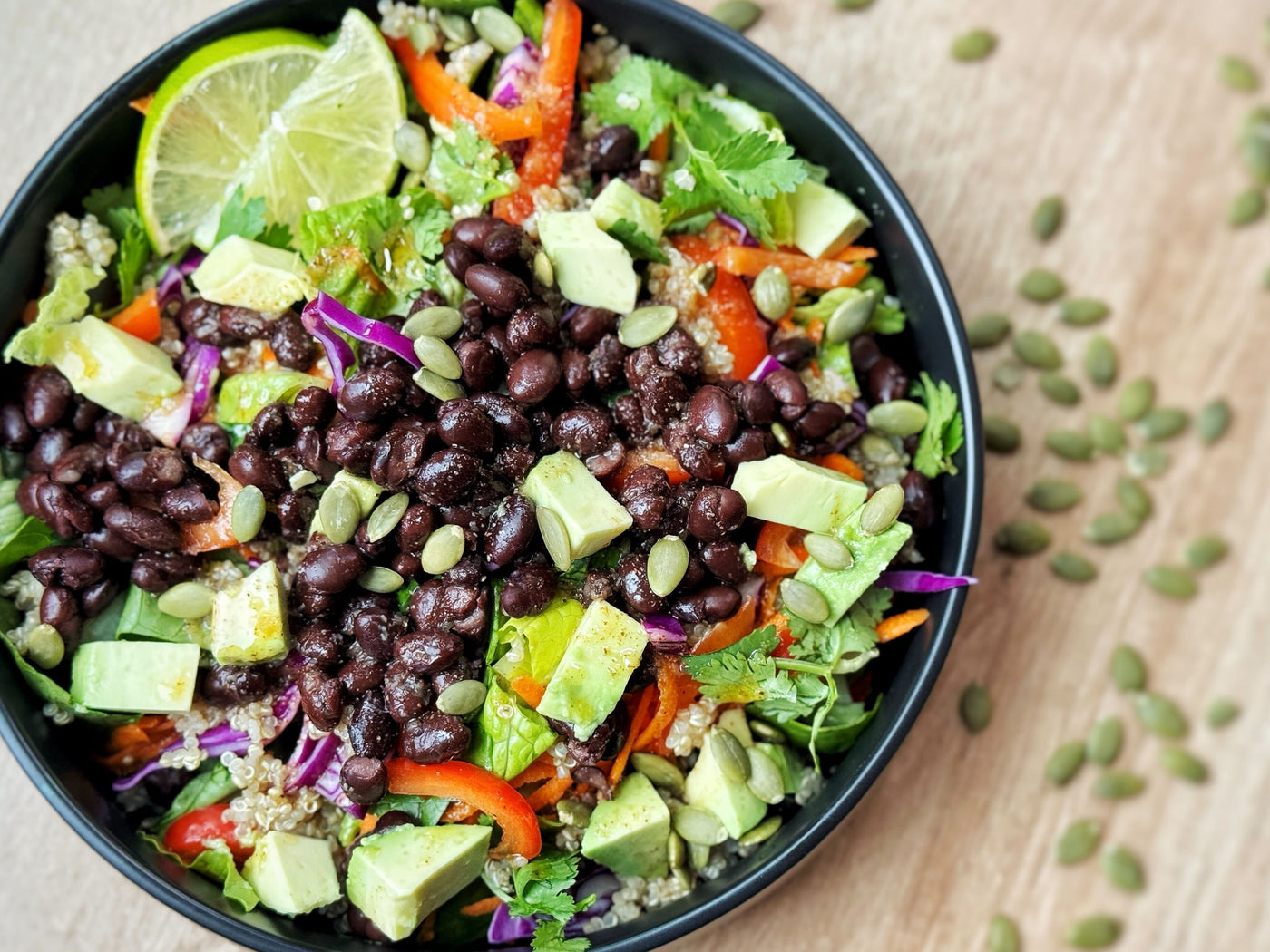 NEW! SOUTHWEST CHIPOTLE & LIME BLACK BEAN JAR SALAD