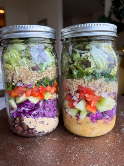 NEW! WHITE BEAN JAR SALAD WITH CREAMY GARLIC & LEMON DRESSING