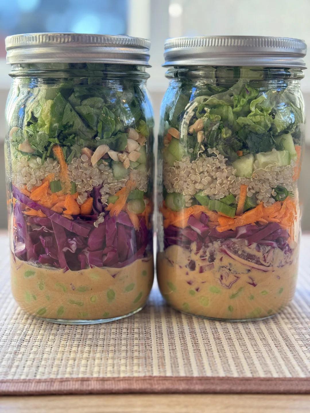 NEW! CREAMY HARISSA & ROASTED GARBANZO MASON JAR SALAD