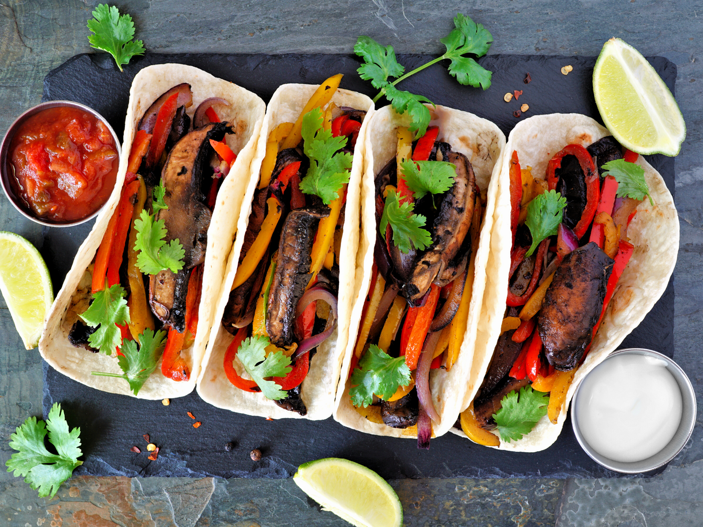 NEW! PORTOBELLO MUSHROOM FAJITAS