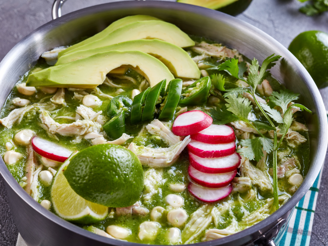 POZOLE VERDE WITH CHICKEN