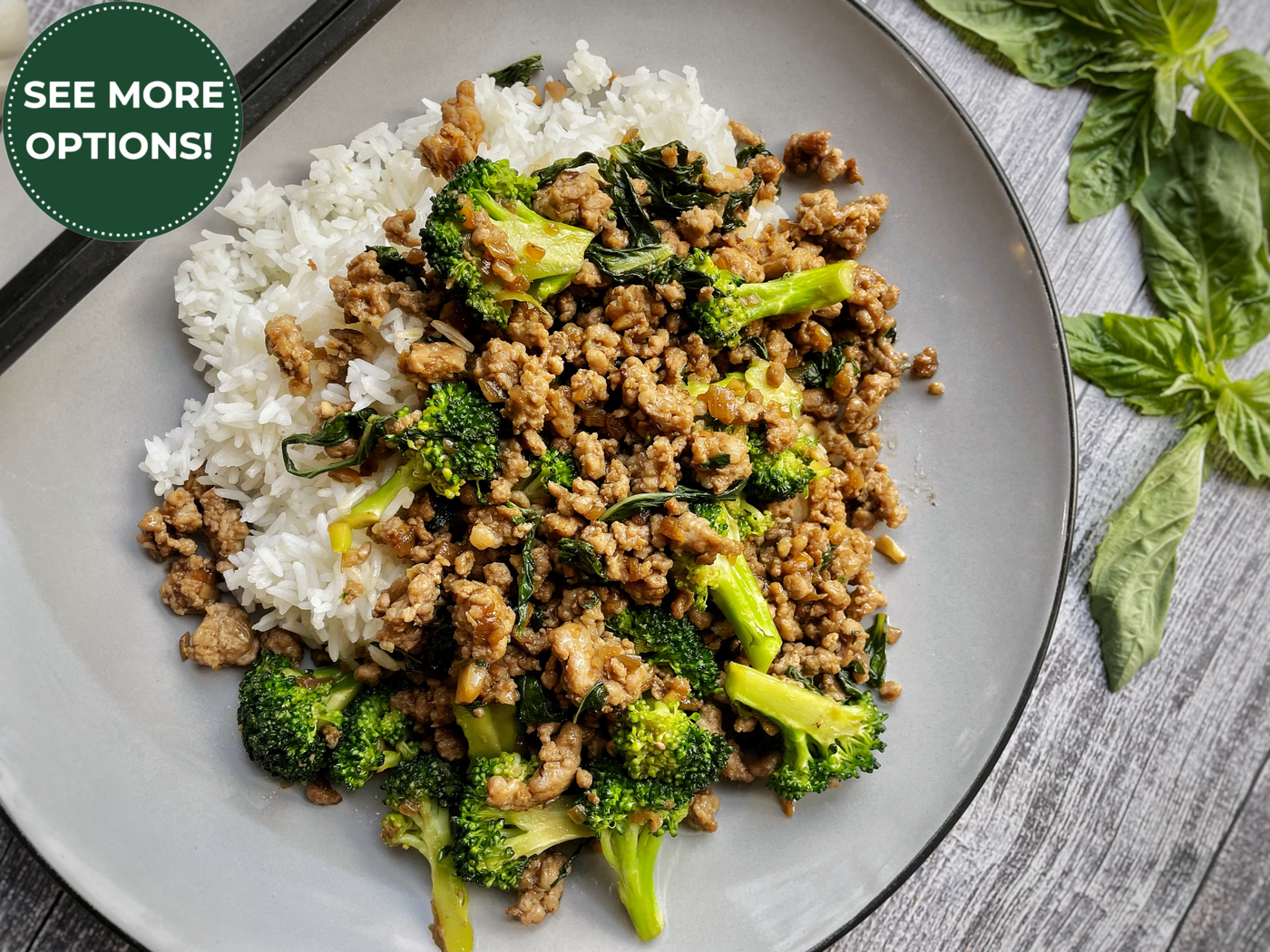 PORK & BASIL STIR FRY (PAD KRA PAO)