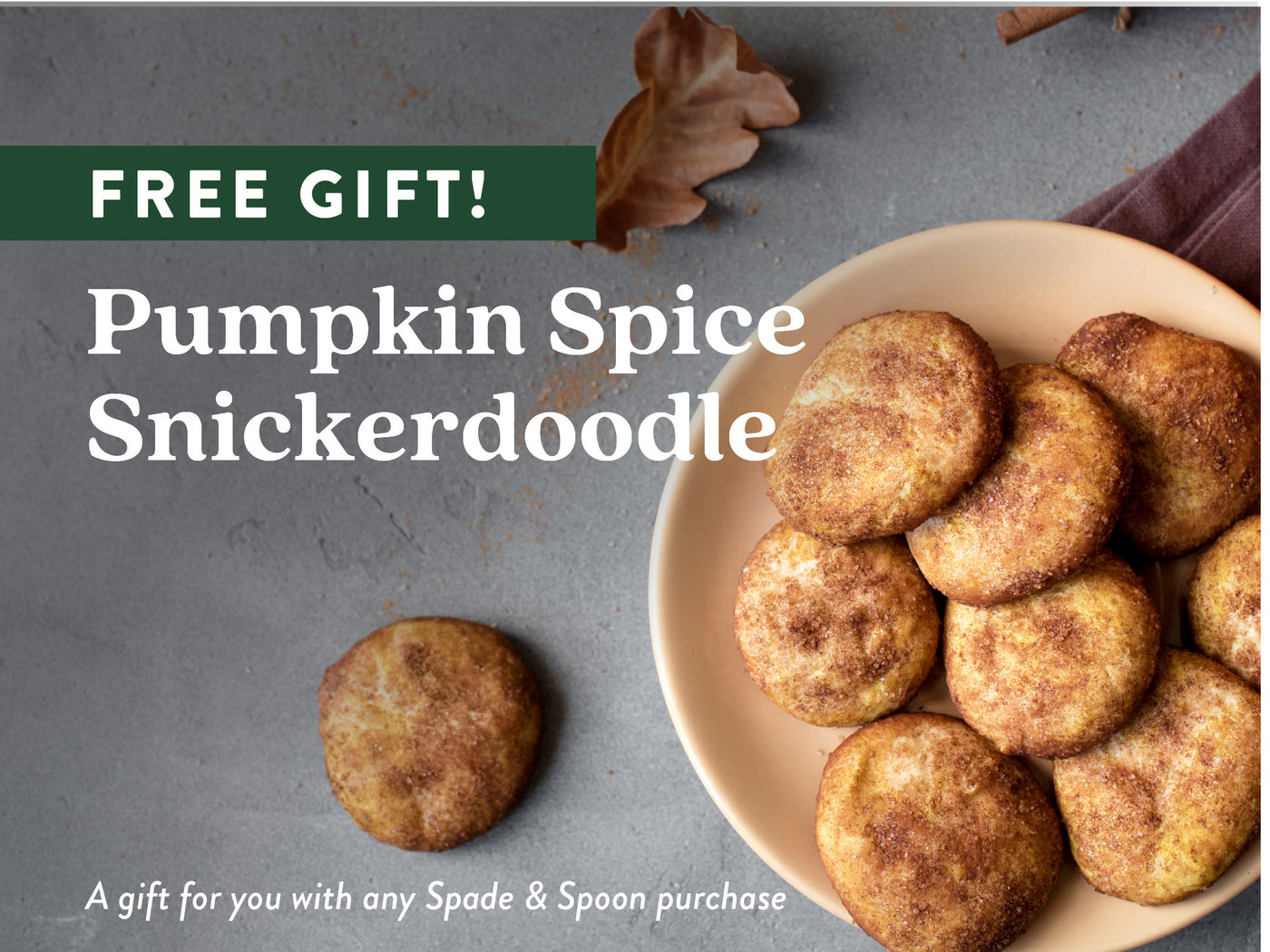 FREE GIFT! PUMPKIN SPICE SNICKERDOODLES