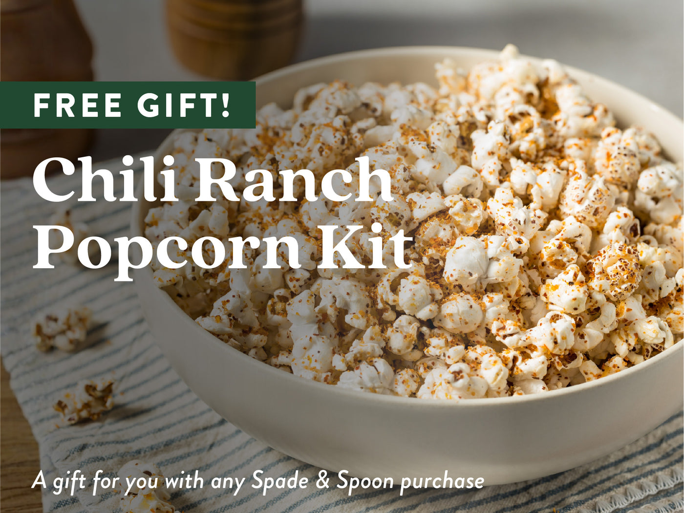 FREE GIFT! POPCORN & CHILI RANCH SPICE