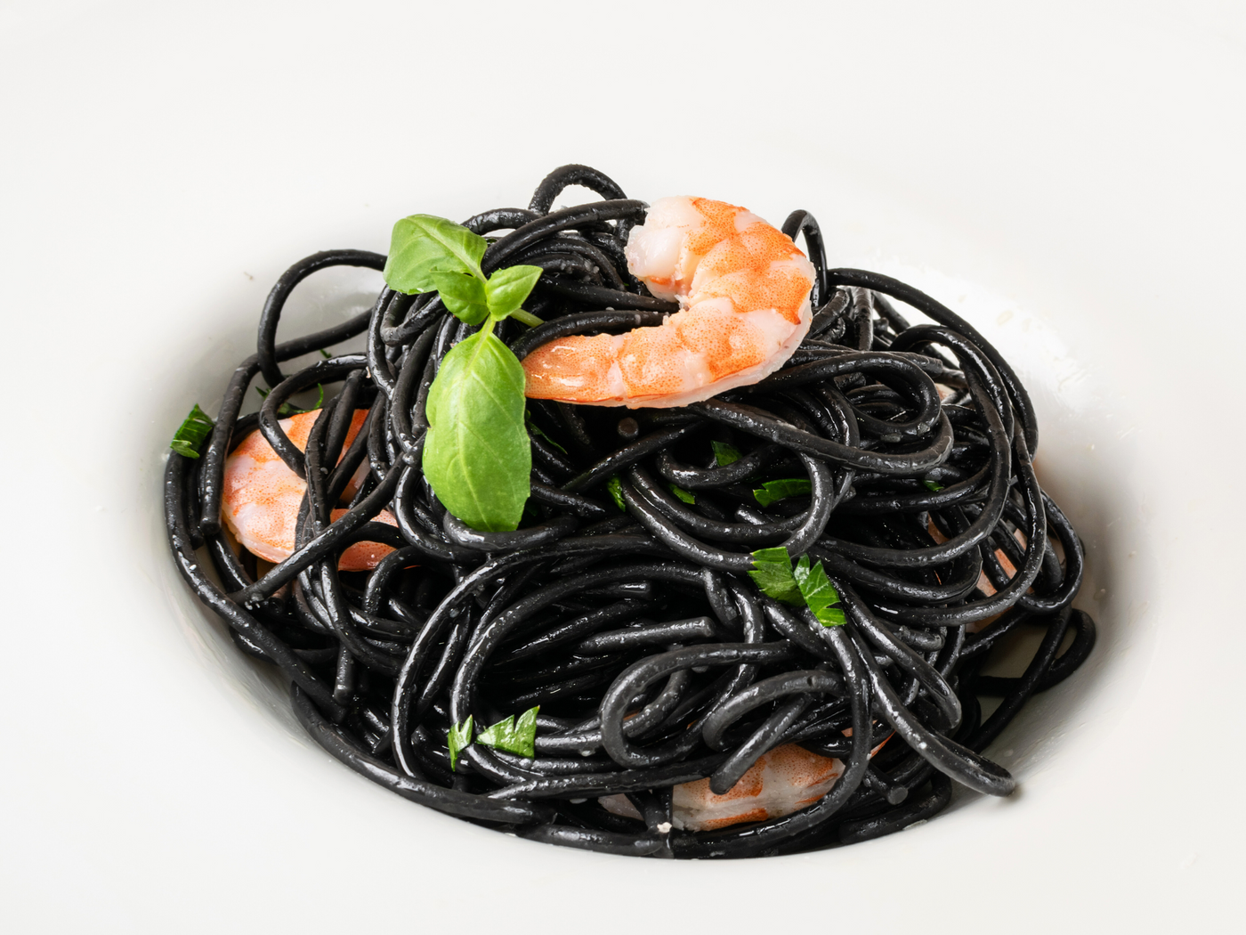 HALLOWEEN SPECIAL! SQUID INK PASTA WITH SHRIMP