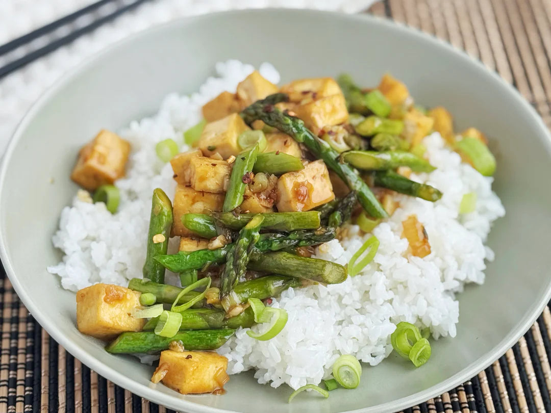 NEW! TOFU & ASPARAGUS STIR FRY