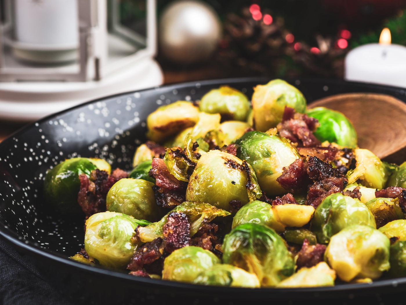 BACON & BALSAMIC BRUSSELS SPROUTS