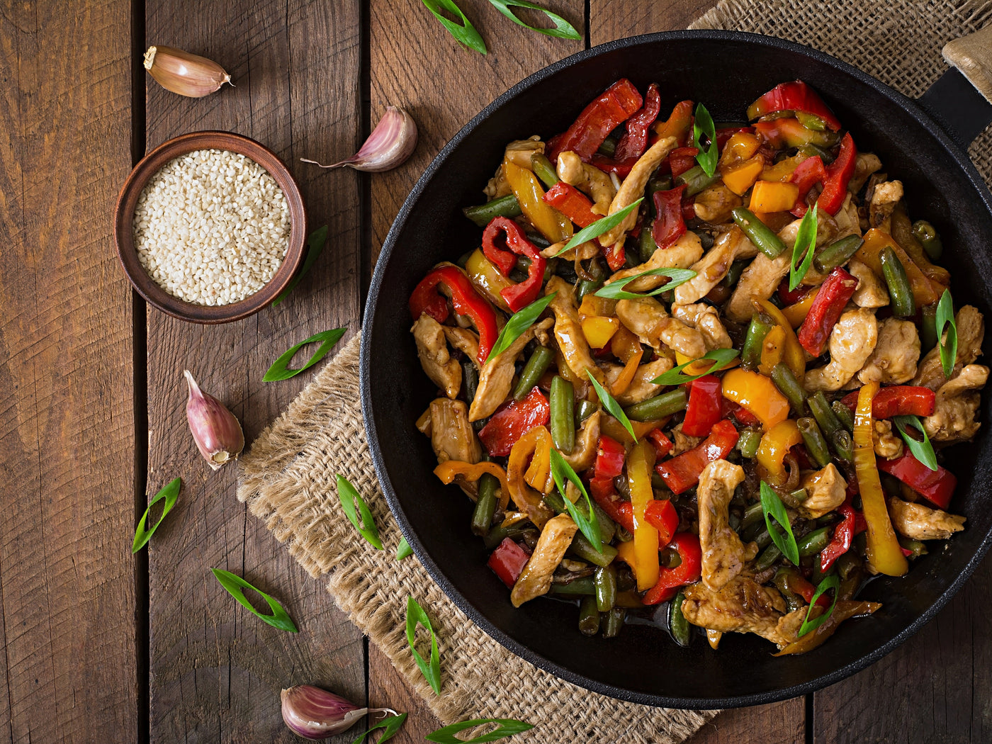 CASHEW PORK & GREEN BEAN STIR FRY
