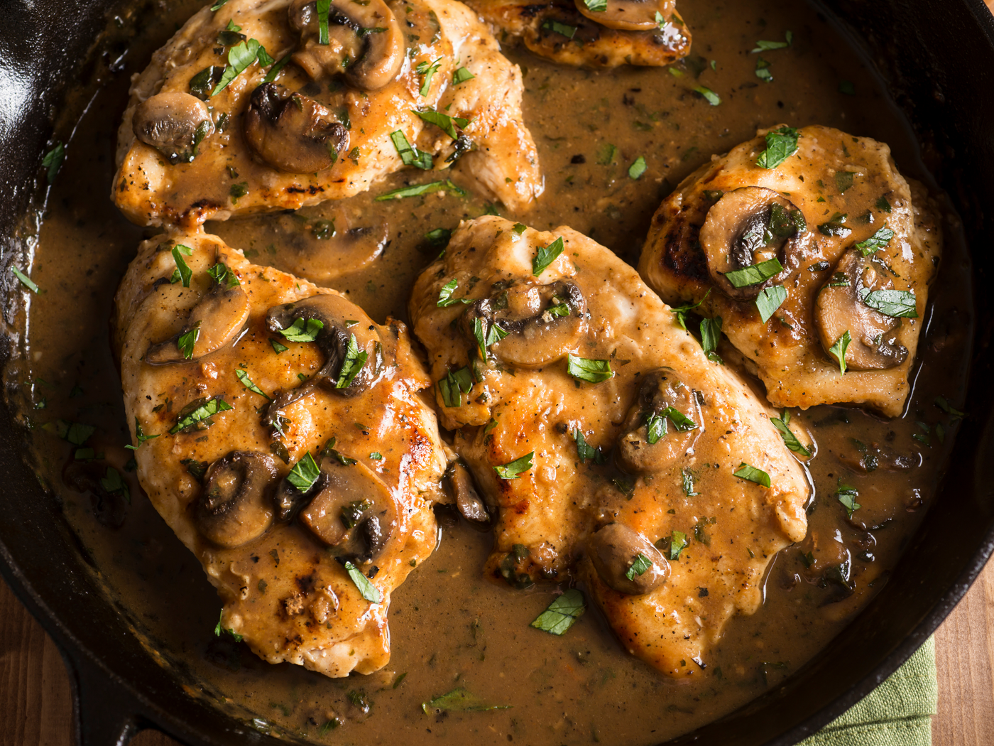 EMPLOYEE FAVORITE! CHICKEN MARSALA WITH CASARECCE