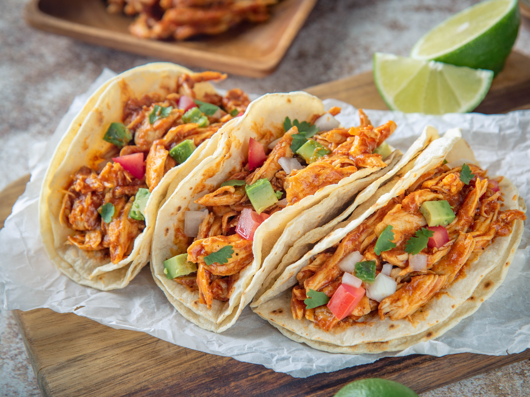 CHICKEN TINGA TACOS