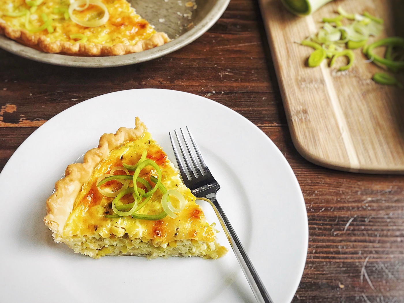 JOY'S FAVORITE! CORN & LEEK QUICHE