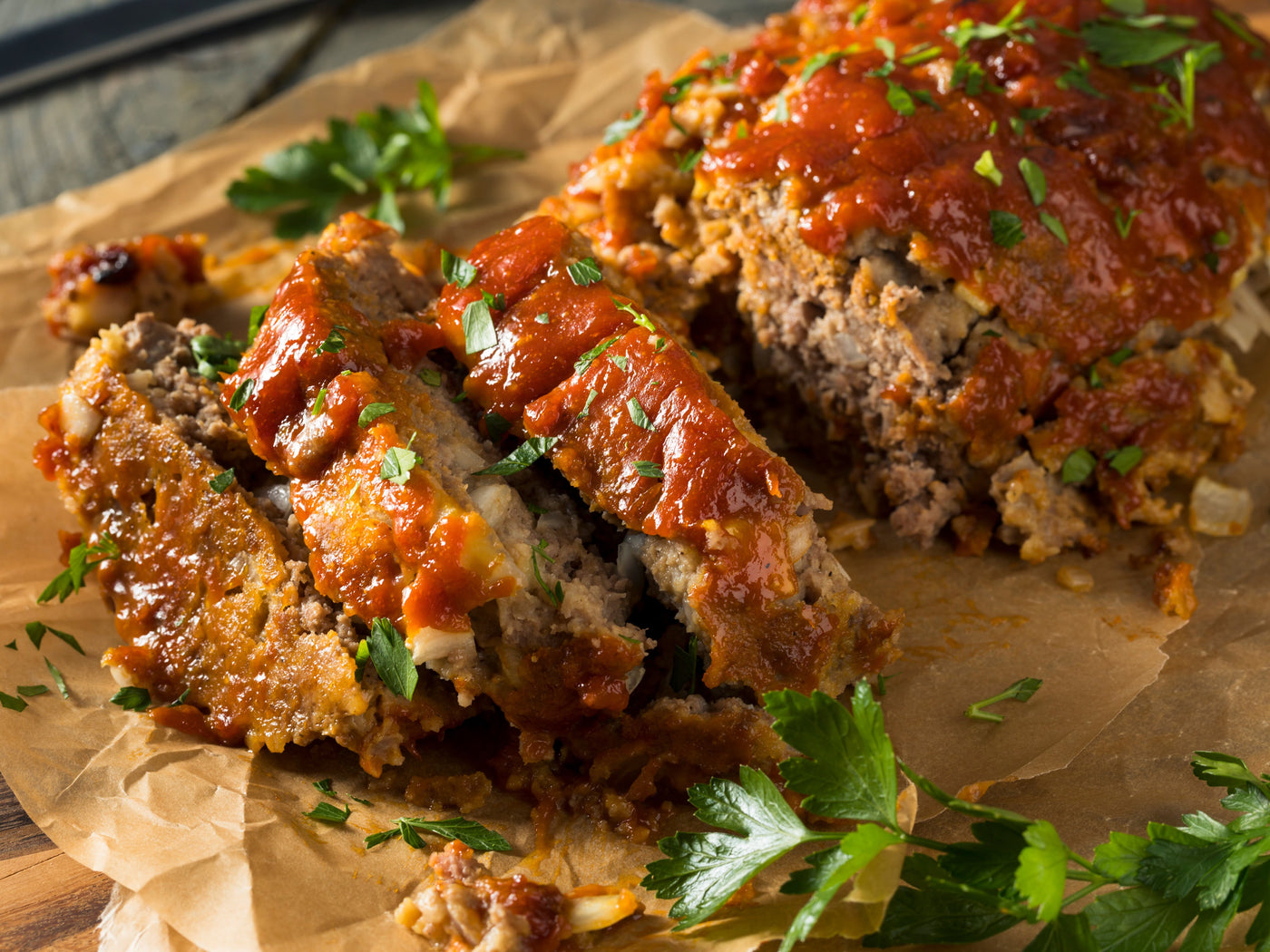 MEATLOAF WITH MASHED POTATOES & BROCCOLI