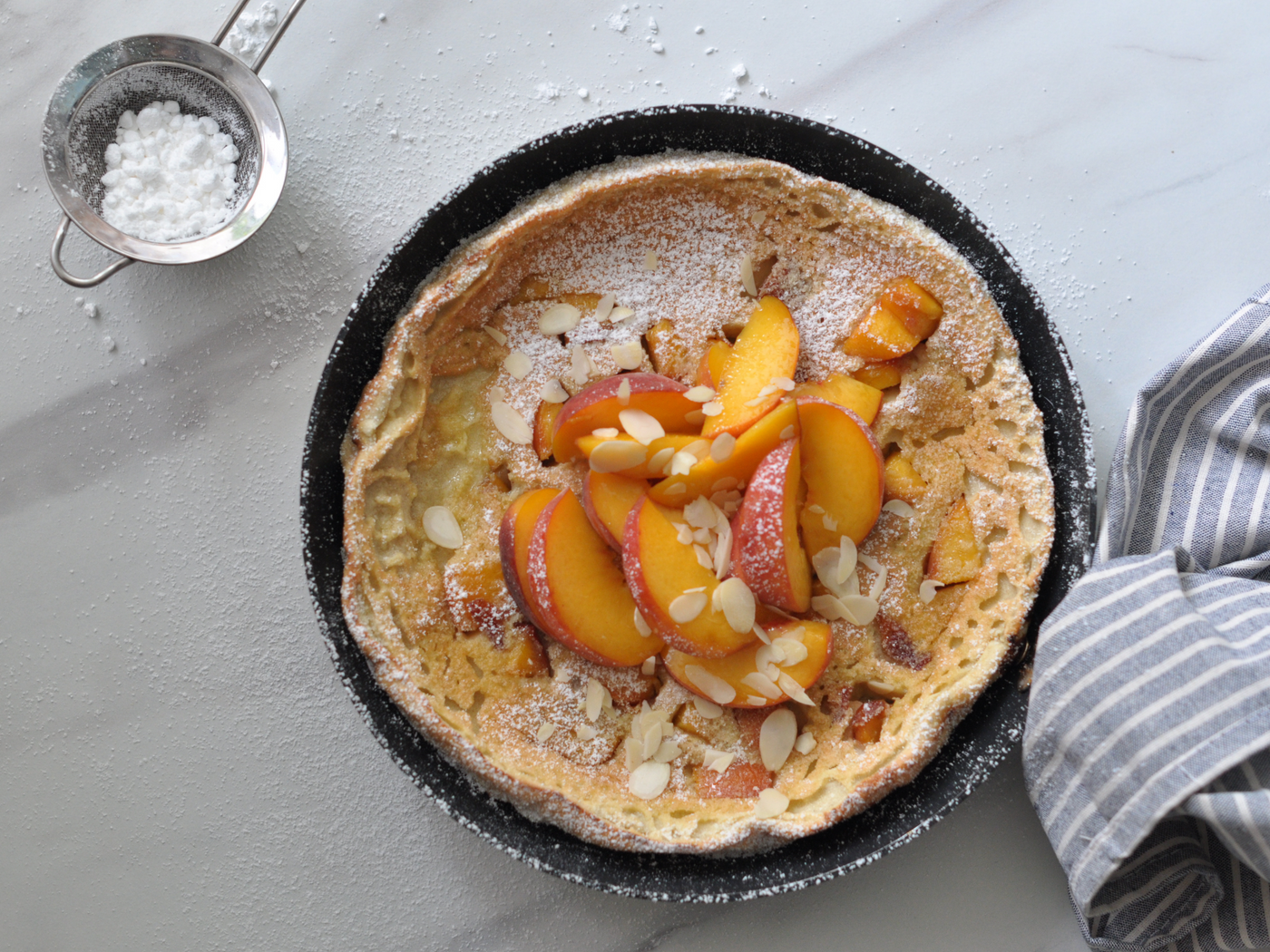 PEACH DUTCH BABY