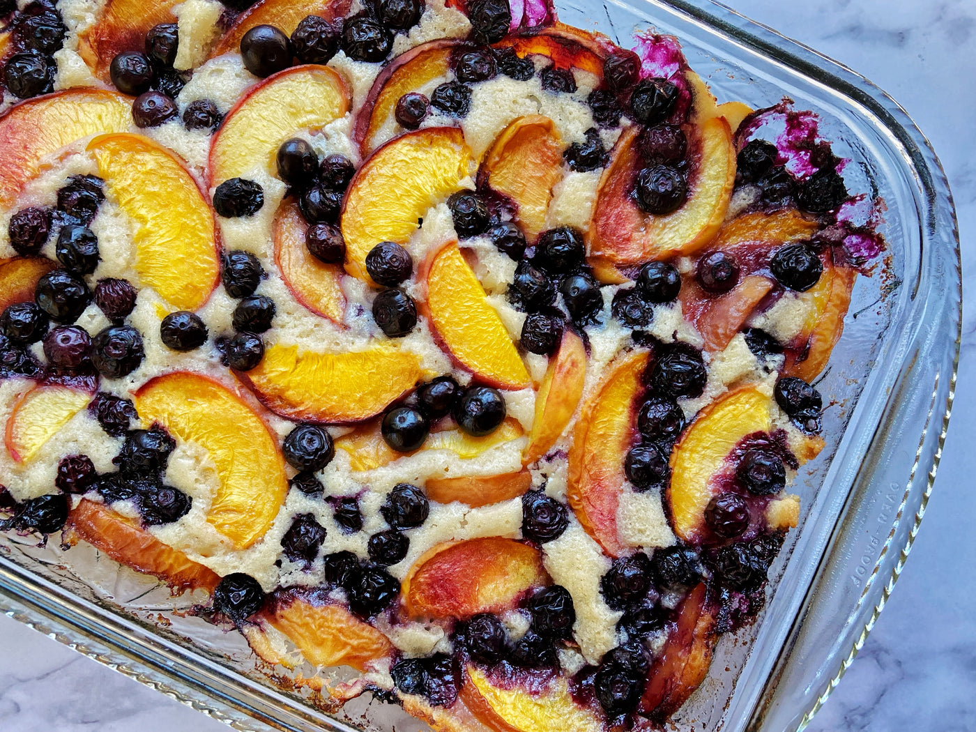 SOUTHERN PEACH & BLUEBERRY COBBLER
