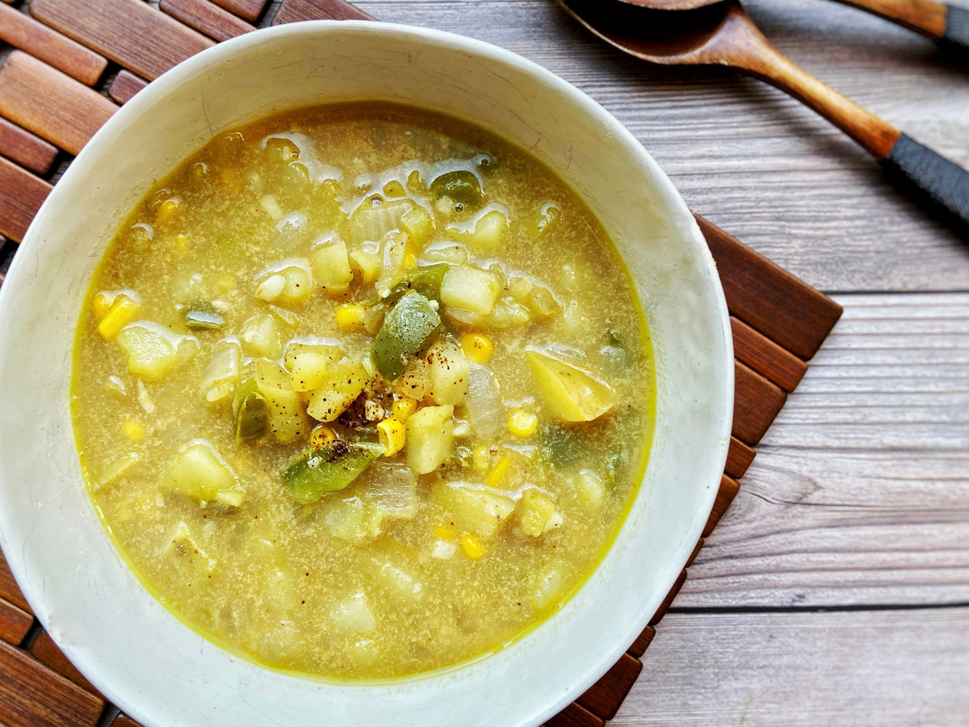 ROASTED POBLANO & POTATO SOUP