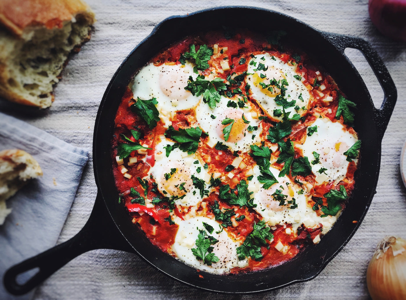 SHAKSHUKA WITH FETA