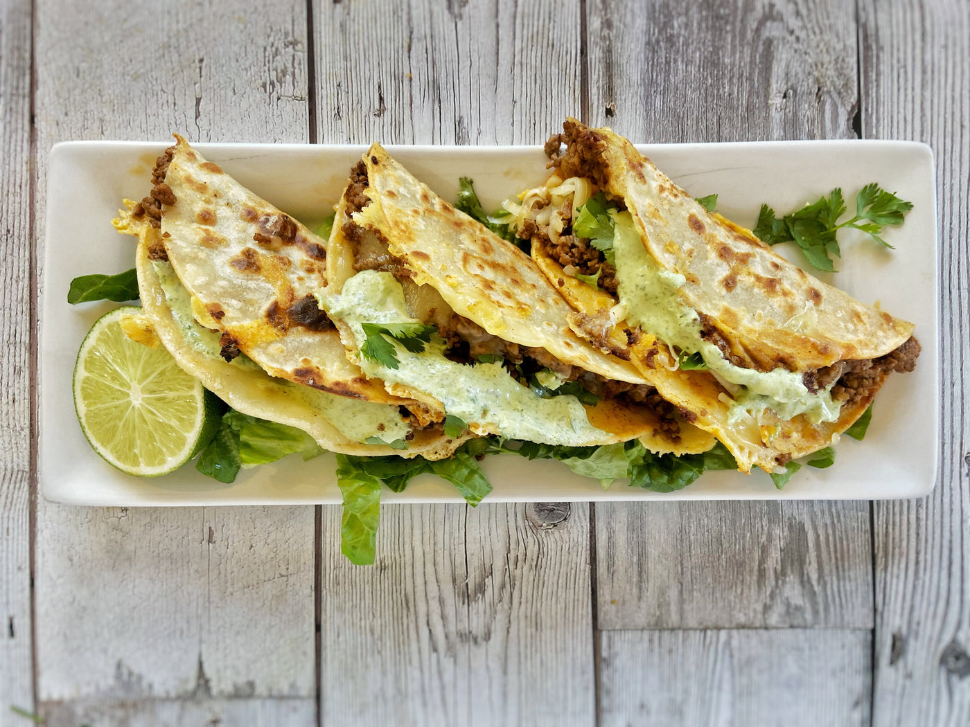 TACOS DORADOS (CRISPY GROUND BEEF & CHEESE TACOS)