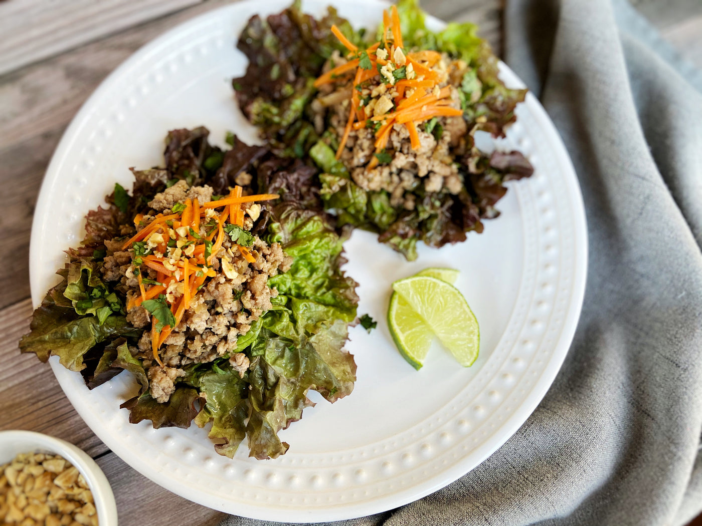 THAI PORK LETTUCE WRAPS